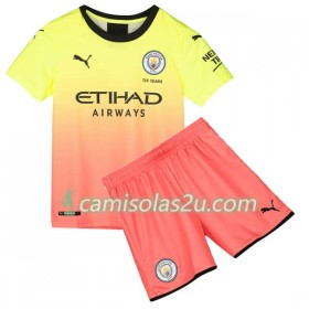 Camisolas de Futebol Manchester City Criança Equipamento 3ª 2019/20 Manga Curta